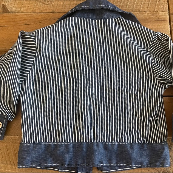 Vintage RARE Healthtex Railroad Pinstripe Toddler Jacket! Like NEW! - Picture 5 of 8